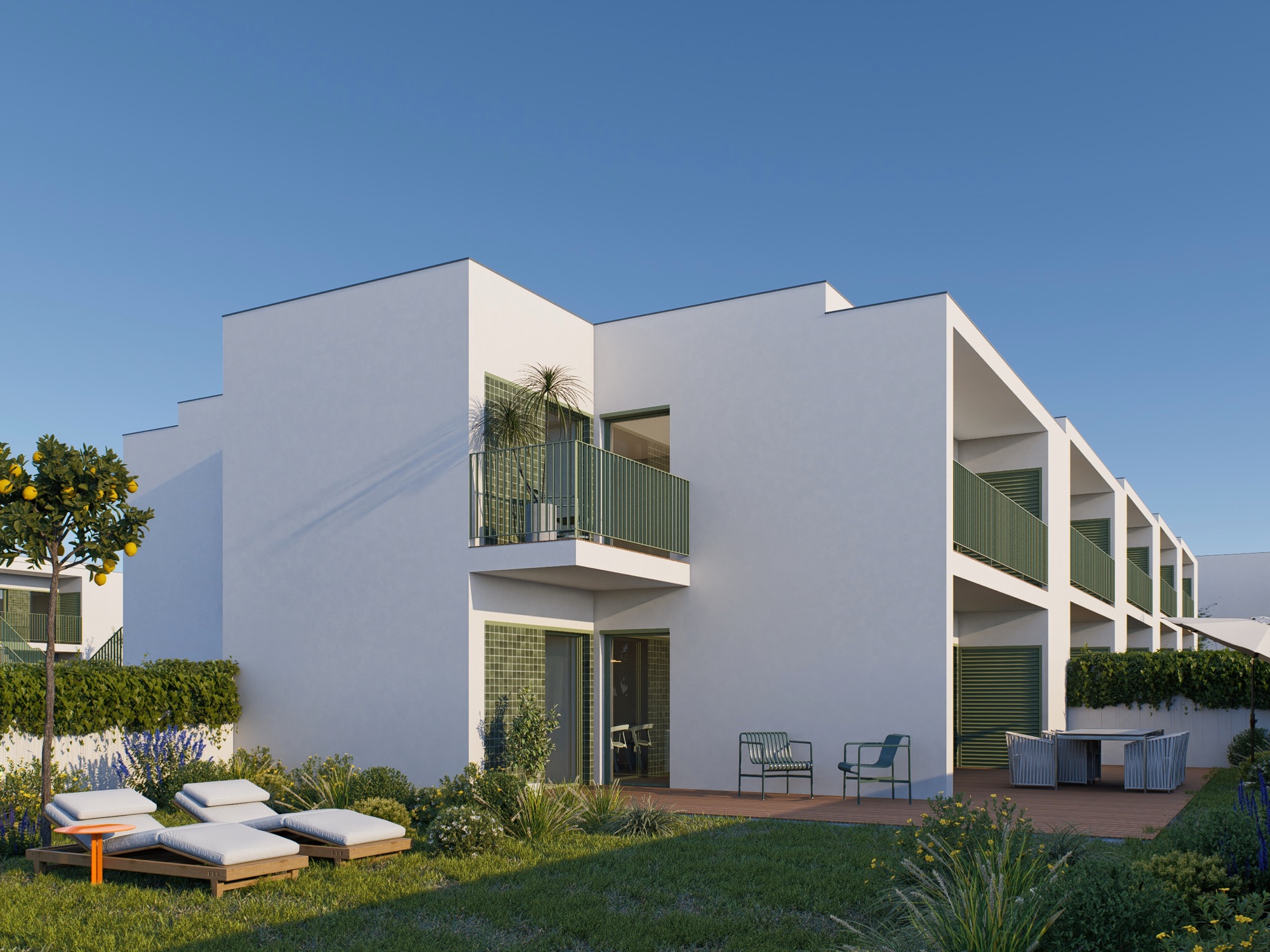 Grades Verdes, arquitetura contemporânea